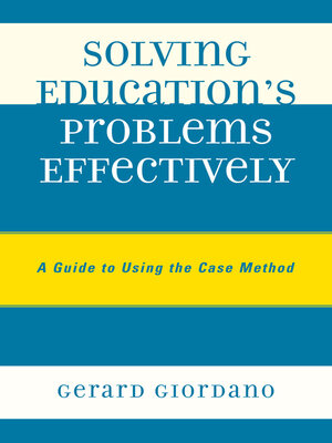 cover image of Solving Education's Problems Effectively